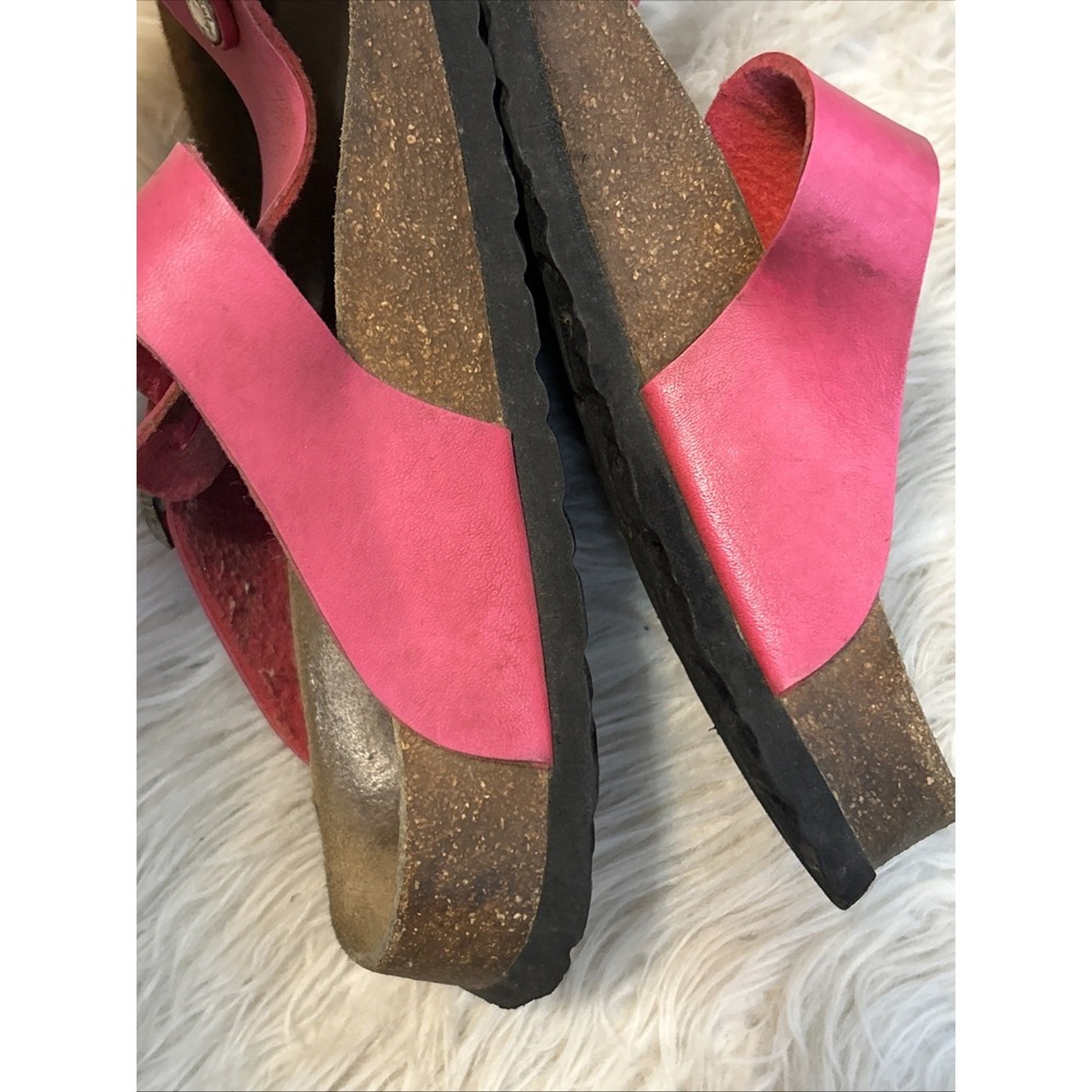 Betula Birkenstock‎ Sandals 40 7.0 260  L9 M7 Pink Straps Thongs Slip On Buckle - Picture 11 of 12